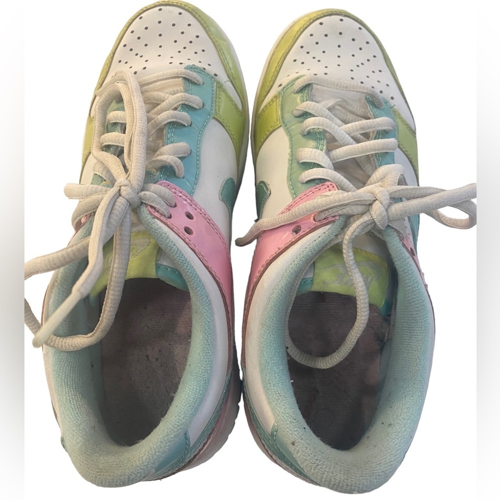 Nike Dunk Low Ice Cream Pink Green Blue Multi Color Youth 5 Women’s 7 - Picture 6 of 9